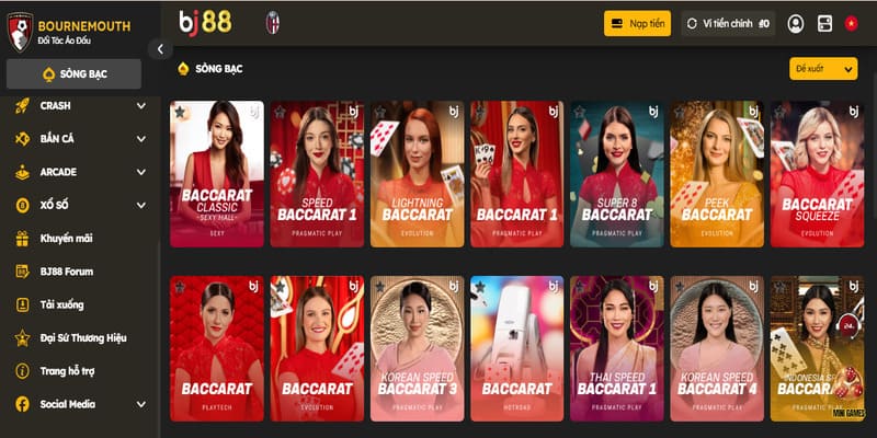 Một số thông tin tổng quan về cá cược Baccarat BJ88